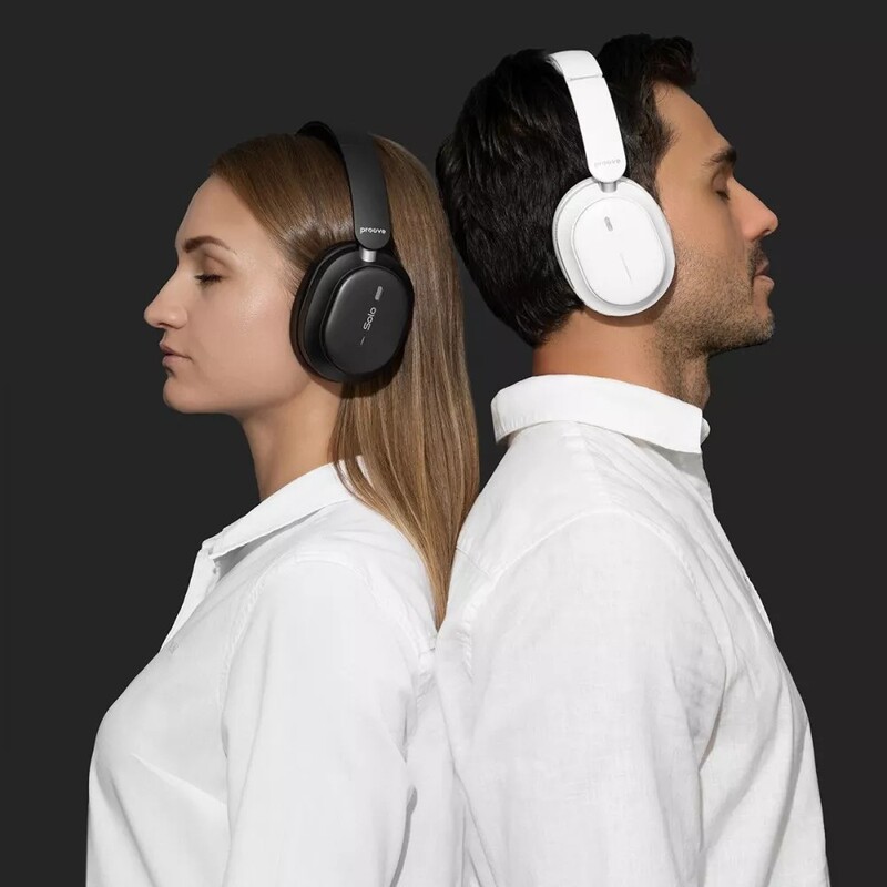 Bluetooth-гарнітура Proove Solo with ANC (APP) White (HPSL0001AP02)