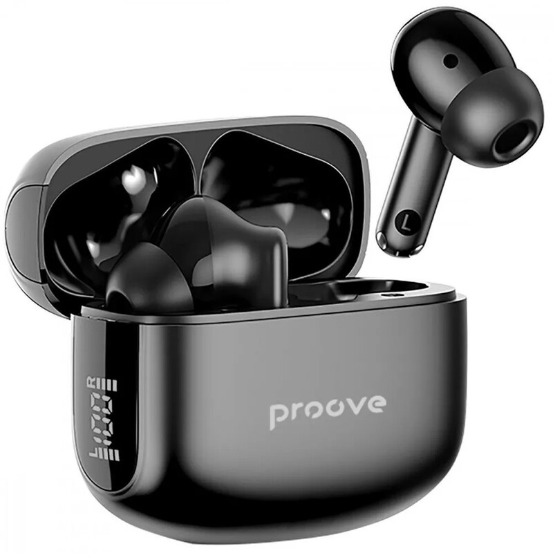 Bluetooth-гарнітура Proove Tempo TWS with ANC (APP) Black (TWTM0001AP01)
