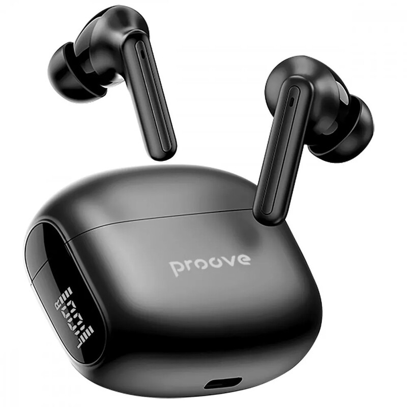 Bluetooth-гарнітура Proove Tempo TWS with ANC (APP) Black (TWTM0001AP01)