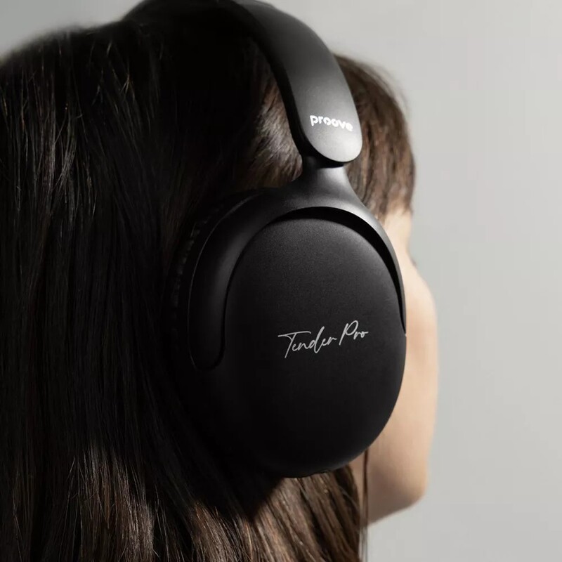 Bluetooth-гарнітура Proove Tender Pro with ANC (APP) Black (HPTP0001AP01)