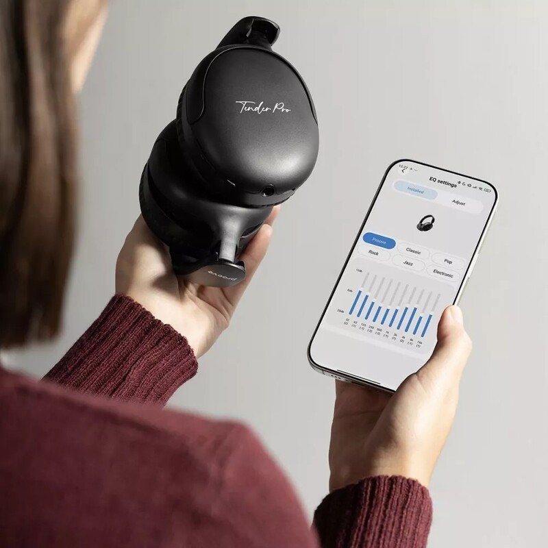 Bluetooth-гарнітура Proove Tender Pro with ANC (APP) Black (HPTP0001AP01)