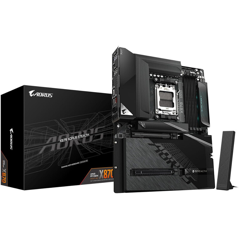 Материнська плата Gigabyte X870 Aorus Stealth Socket AM5