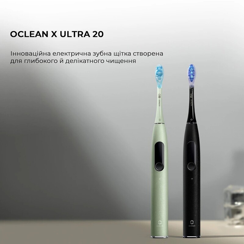 Розумна зубна електрощітка Oclean X Ultra 20 Electric Toothbrush Black (6970810557121)
