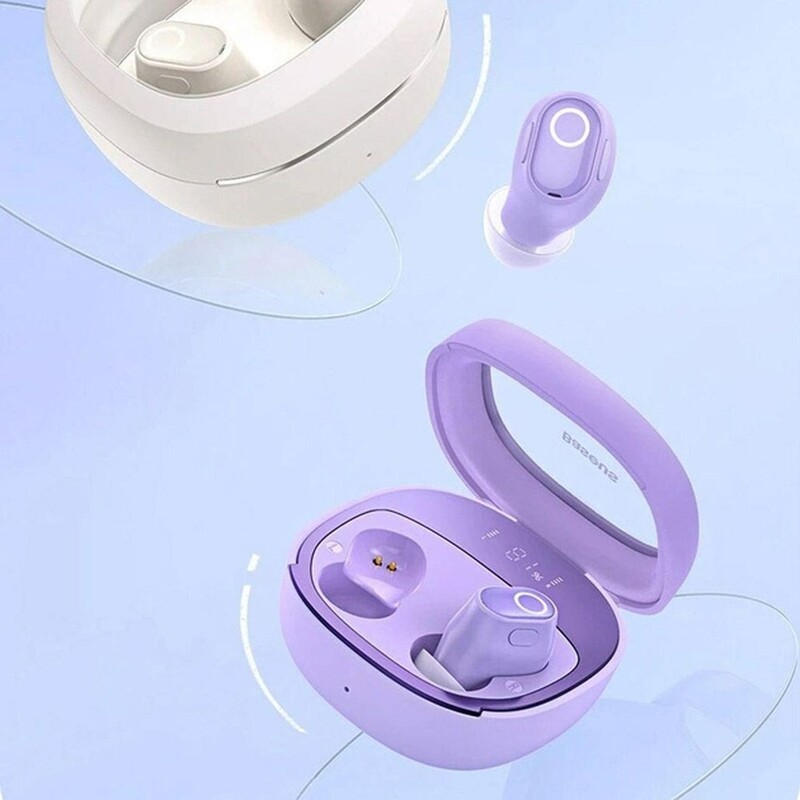 Bluetooth-гарнитура Baseus Bowie WM02+ TWS Purple (NGTW280105)