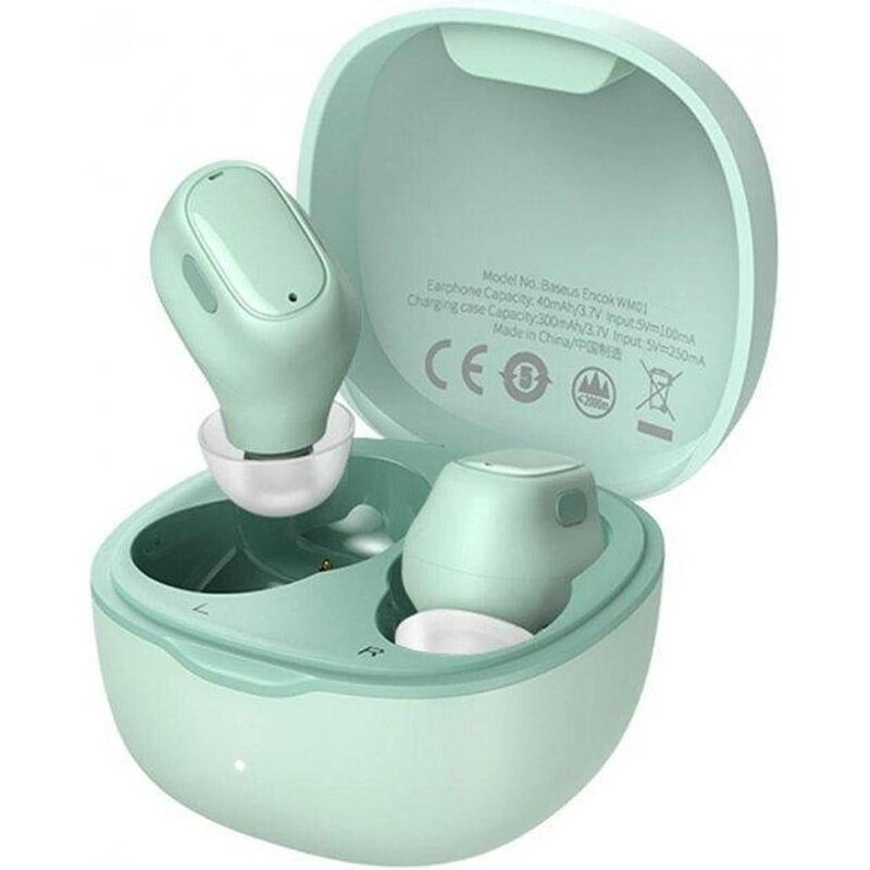 Bluetooth-гарнітура Baseus Bowie WM01 TWS Green (NGTW370006)
