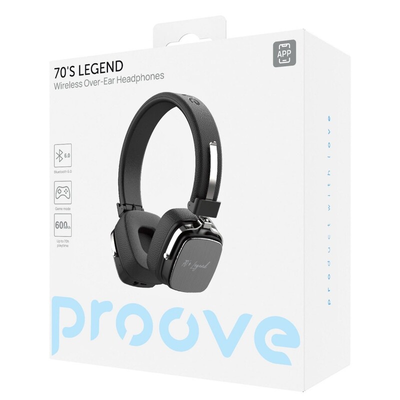 Bluetooth-гарнітура Proove 70’s Legend (APP) Black (HP70L001AP01)