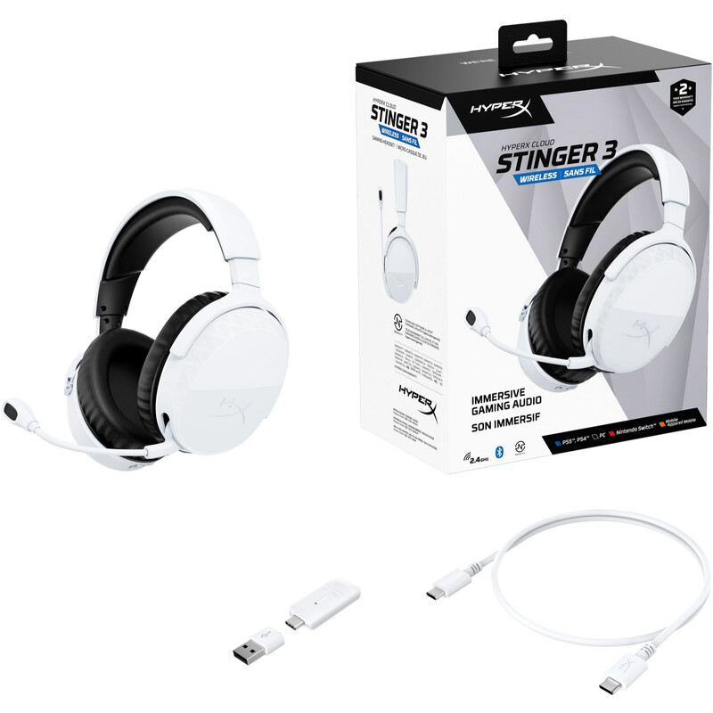Гарнітура HyperX Cloud Stinger 3 Wireless White (BS1T9AA)