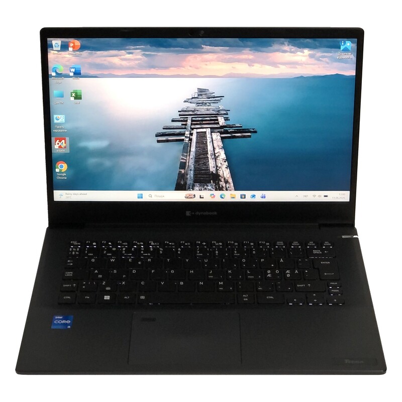 Ноутбук Toshiba Dynabook Tecra A40-K / 14" FullHD IPS / i5-1240P / 16GB / 256GB SSD / Win11Pro / Backlight / сканер отпечатка - Б/у
