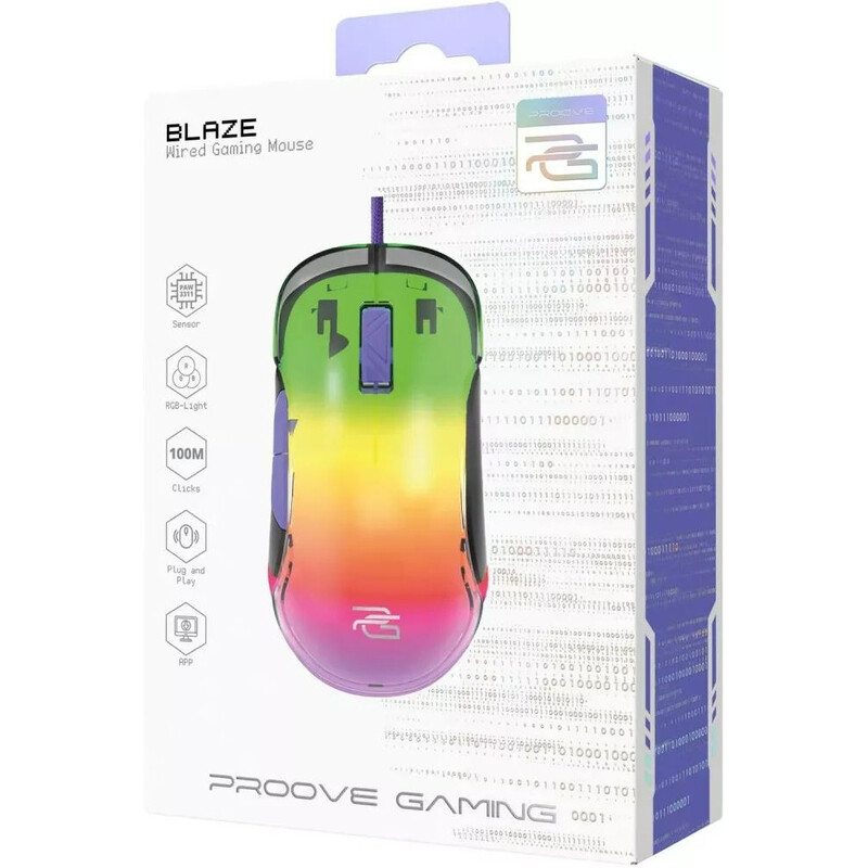Мышь Proove Gaming Gaming Blaze Black/Purple (GMBL00102001)
