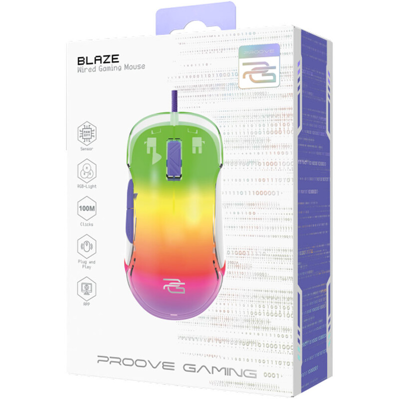 Мышь Proove Gaming Gaming Blaze White/Purple (GMBL00102002)