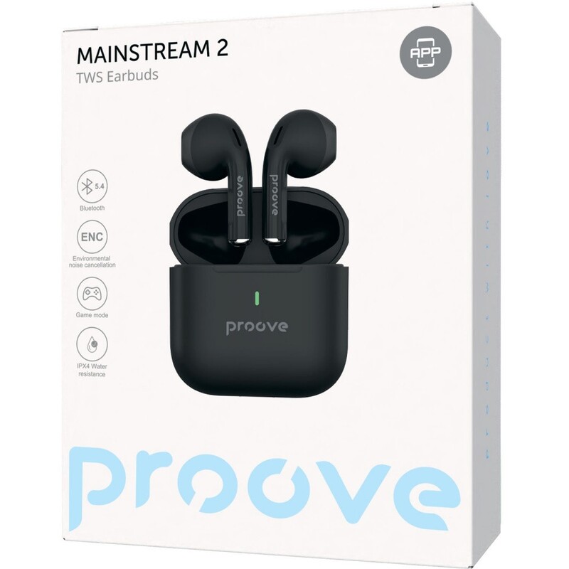 Bluetooth-гарнитура Proove Mainstream 2 TWS (APP) Black (TWMS2001AP01)