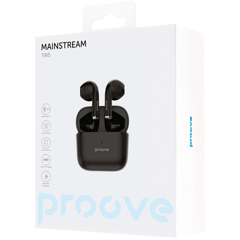 Bluetooth-гарнитура Proove Mainstream TWS (APP) Black (TWMS0001AP01)