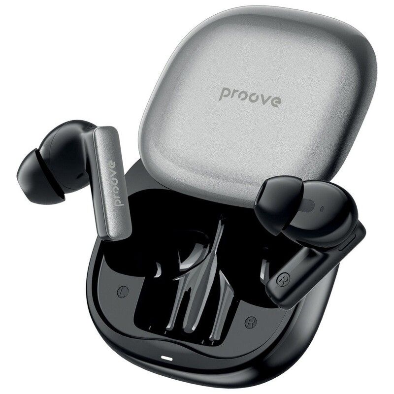 Bluetooth-гарнитура Proove NoLimit TWS with Hybrid ANC (APP) Black/Grey (TWNL0001AP13)