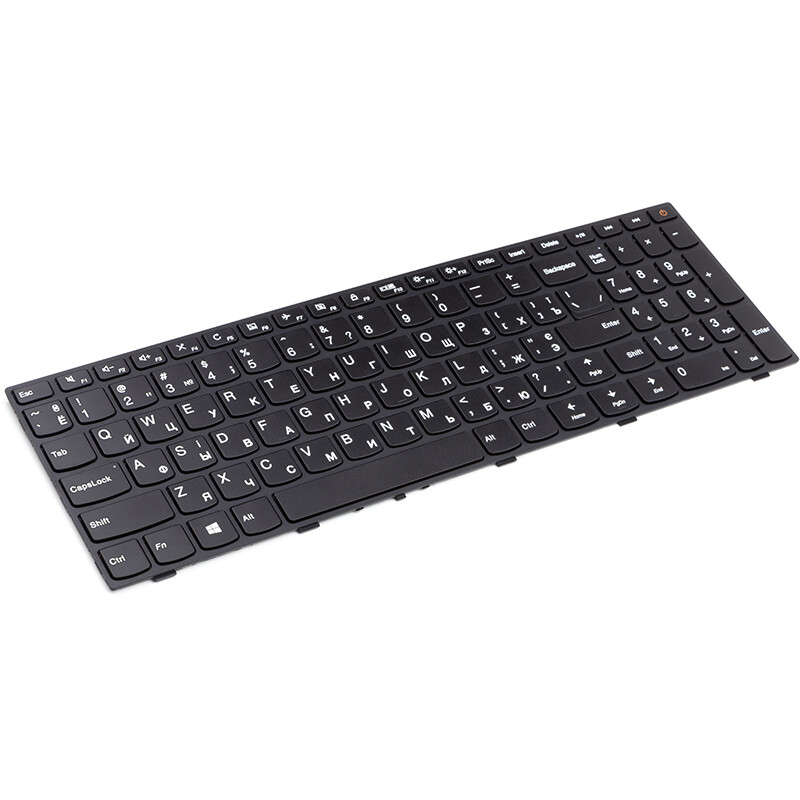 Клавиатура PowerPlant для ноутбука Lenovo Ideapad 110-15Isk черный, черный фрейм (KB313075)