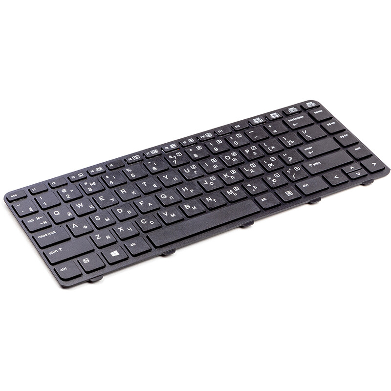 Клавіатура PowerPlant для ноутбука HP ProBook 640 G1 чорний, чорний фрейм (KB310749)