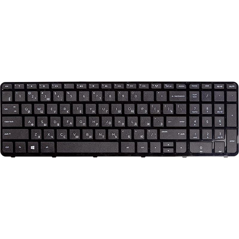 Клавіатура PowerPlant для ноутбука HP Pavilion 17-e152sr чорний, чорний фрейм (KB310738)