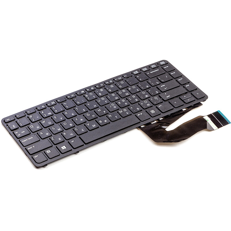 Клавіатура PowerPlant для ноутбука HP EliteBook 840 G1, 850 G1 чорний, чорний фрейм (KB310745)