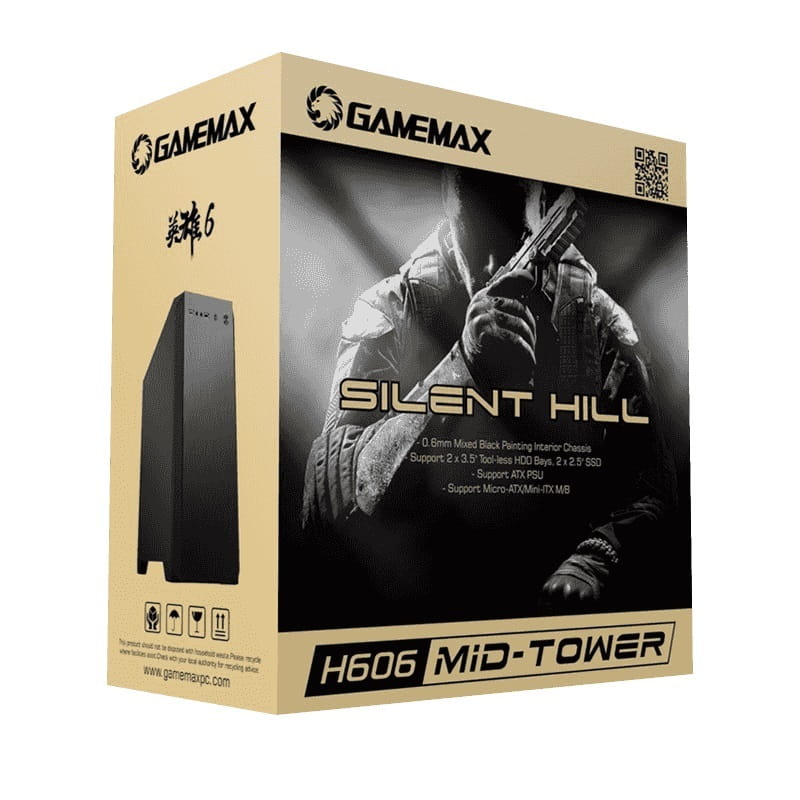 Корпус GameMax H606 Silent Hill Black без БЖ