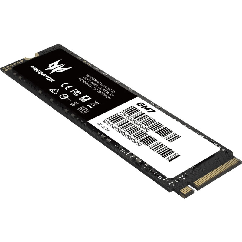 Накопитель SSD 512GB Acer GM7 Predator M.2 2280 PCIe 4.0 x4 3D NAND (BL.9BWWR.117)