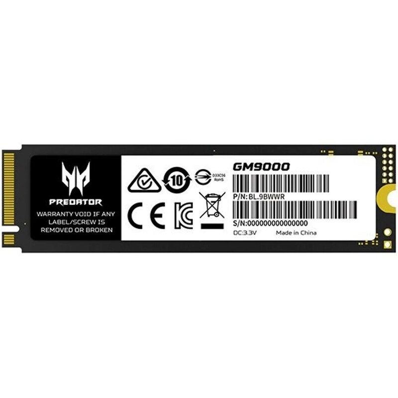 Накопитель SSD 2TB Acer GM9000 Predator M.2 2280 PCIe 5.0 x4 3D NAND (BL.9BWWR.130)