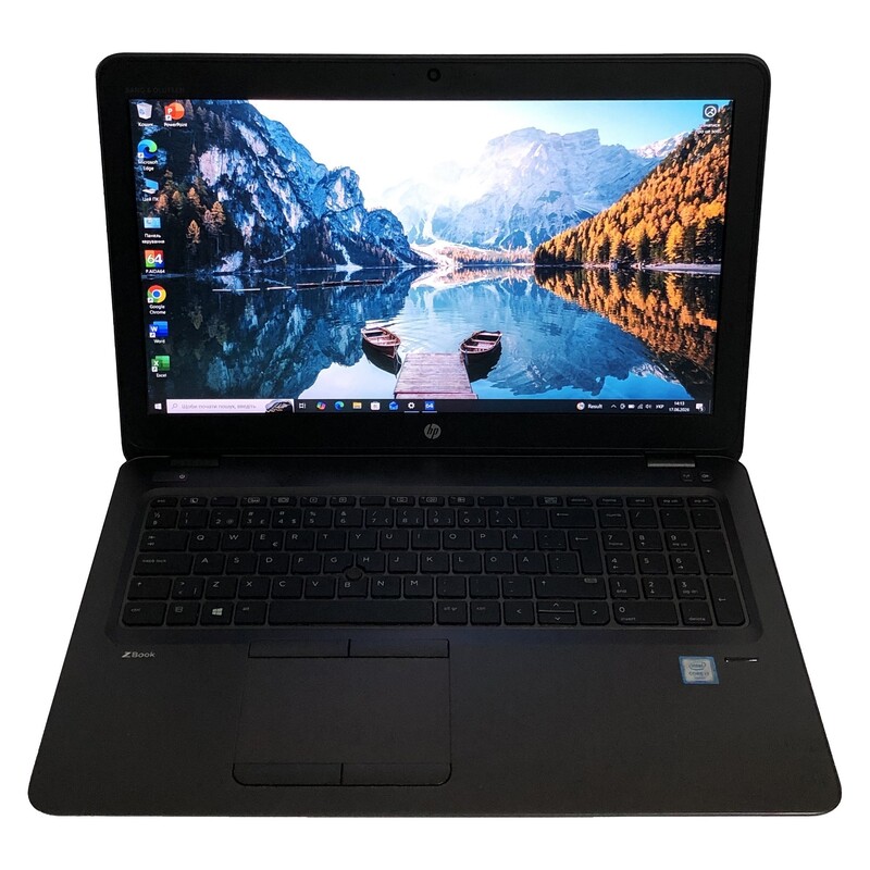 Ноутбук HP ZBook 15U G3 / 15.6" FullHD IPS / i7-6500U / 16GB / 256GB SSD / AMD FirePro W4190, 2GB / Win10Pro / Backlight / сканер отпечатка - Б/у