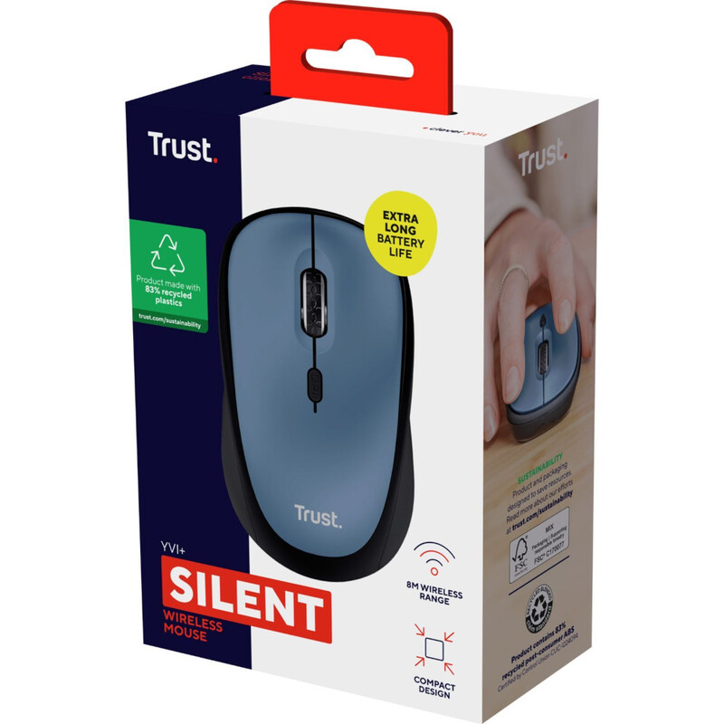 Миша бездротова Trust Yvi+ Compact Multi-Device Dark Blue (25514)
