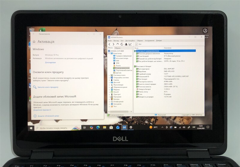 Ноутбук Dell Latitude 3190 2-in-1 / 11.6" (1366x768) IPS Touch / Pentium Silver N5000 / 4GB / 128GB SSD / Win10Pro - Б/в