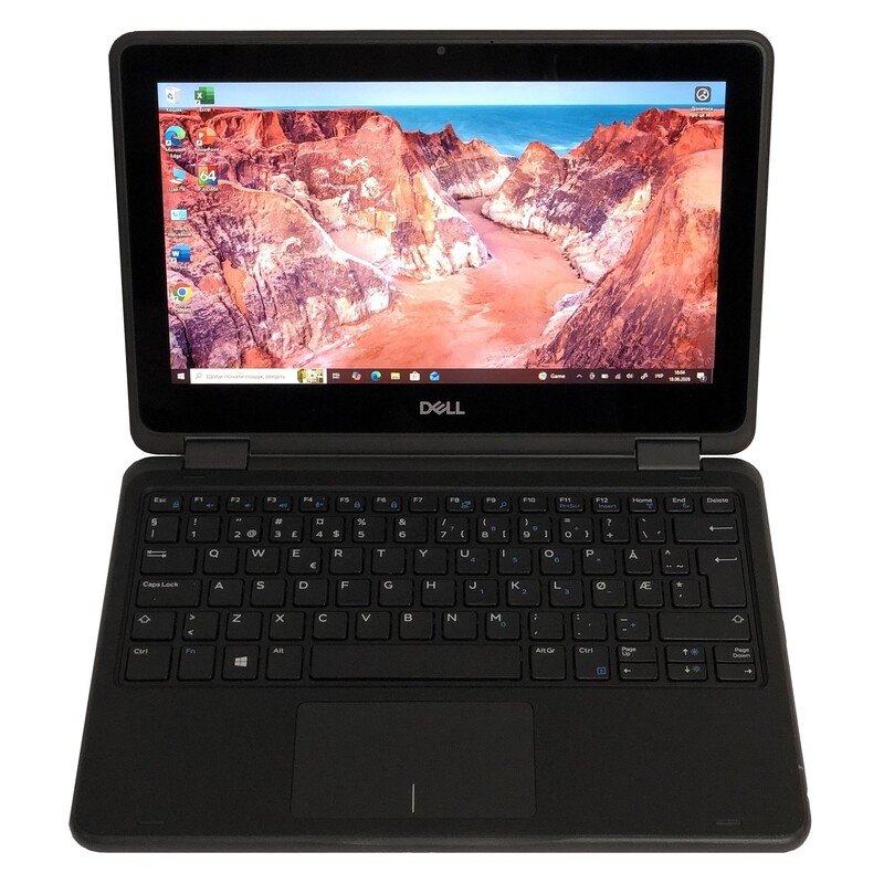 Ноутбук Dell Latitude 3190 2-in-1 / 11.6" (1366x768) IPS Touch / Pentium Silver N5000 / 4GB / 128GB SSD / Win10Pro - Б/в