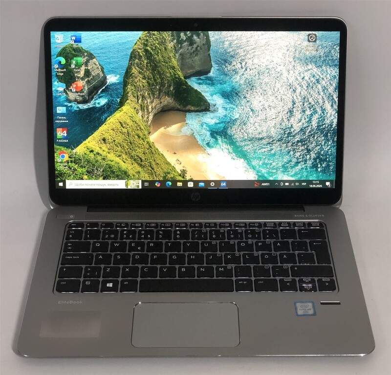 Ноутбук HP EliteBook 1030 G1 / 13.3" FullHD IPS / M5-6Y54 / 8GB / 256GB SSD / Win10Pro / Backlight / сканер відбитка - Б/в