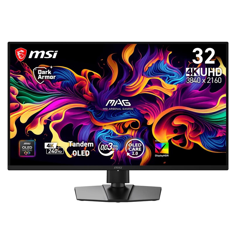 Монітор MSI 31.5" MAG 321UP QD-OLED X24 Black 240Hz