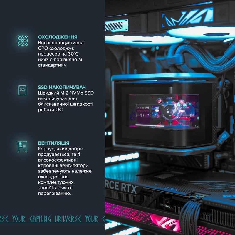 Игровой компьютер ASGARD GAMER RTX 5070 Ti / Ryzen 7 7800X3D / DDR5 64GB (ASG-G-5070T-7514)