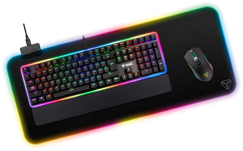 Ігрова поверхня Yenkee YPM 3006 Gaming RGB Warp (45015854)