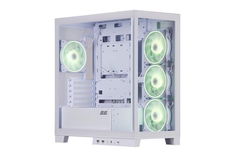 Корпус 2E Gaming Fantom GK701W White без БЖ