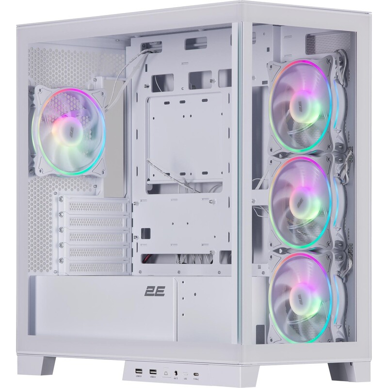 Корпус 2E Gaming Fantom GK701W White без БЖ