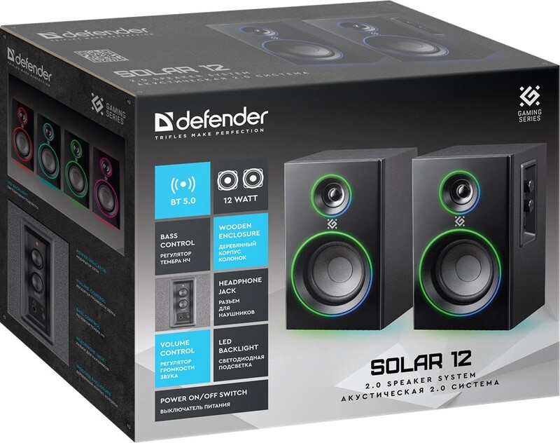 Акустична система Defender Solar 12BT Black (65712)