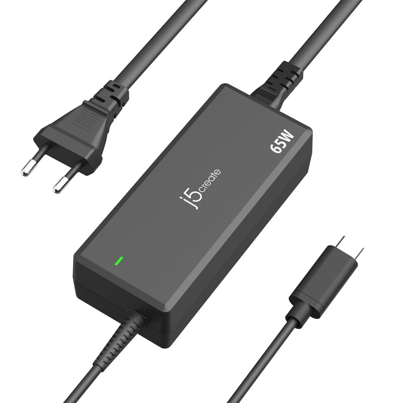 Сетевое зарядное устройство J5create 65W Black (JUP1265-EN)