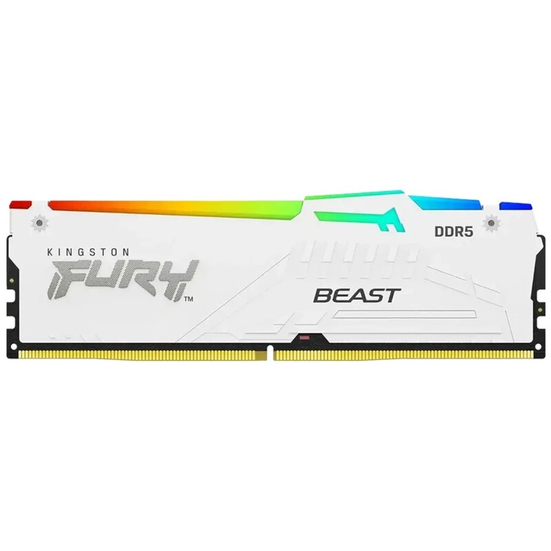 Модуль пам`яті DDR5 32GB/6000 Kingston FURY Beast RGB White EXPO (KF560C30BWEA-32)