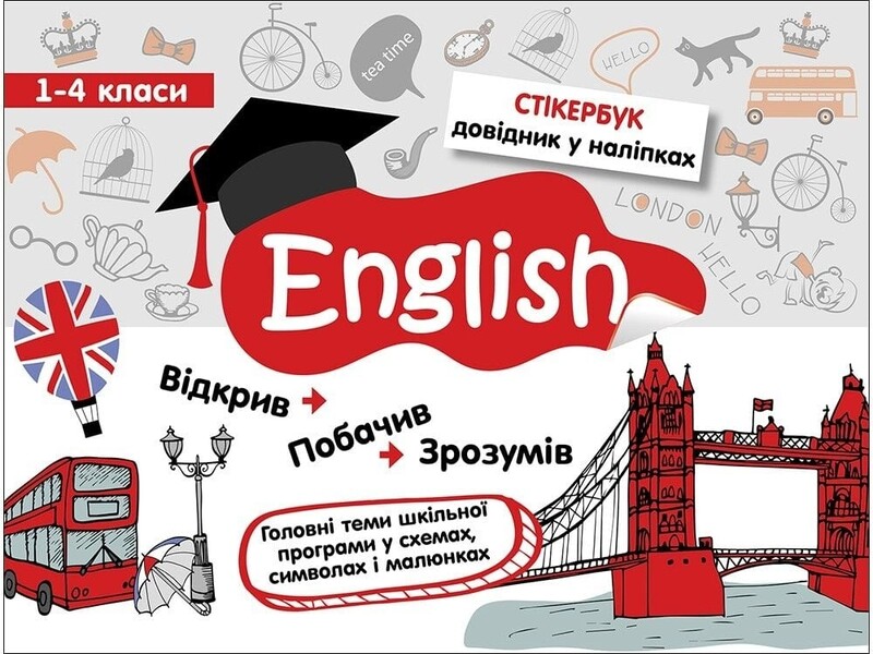 Стікербук. 1-4 клас. Комплект із 3-х довідників