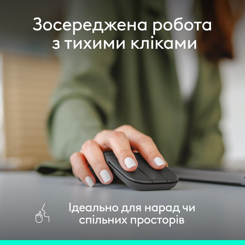 Мышь беспроводная Logitech Mobi Fold for Business Graphite (910-007605)