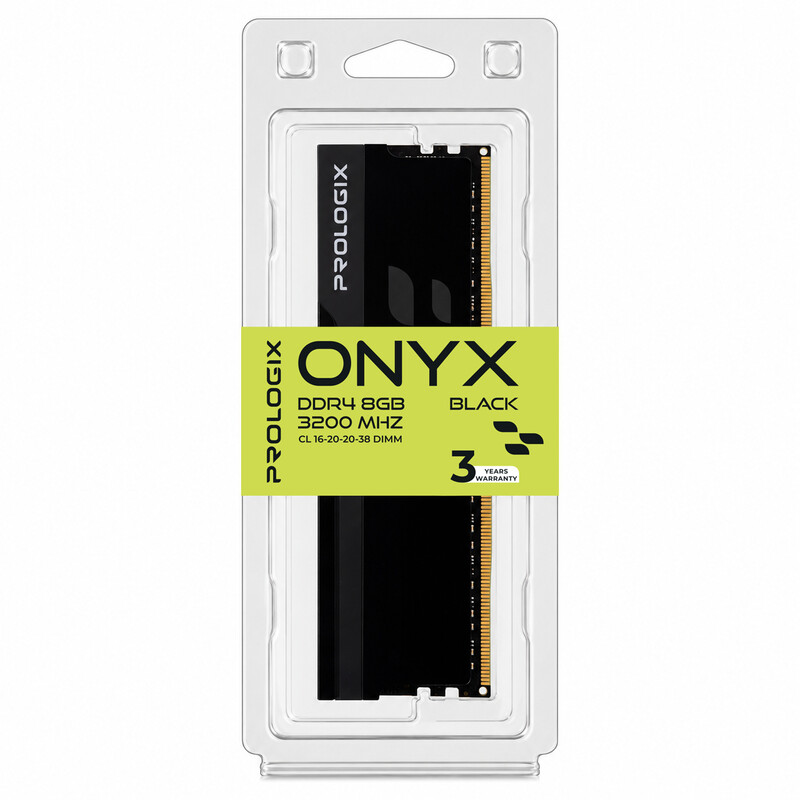 Модуль памяти DDR4 8GB/3200 Prologix Onyx Black (PRO8GB3200YB4)