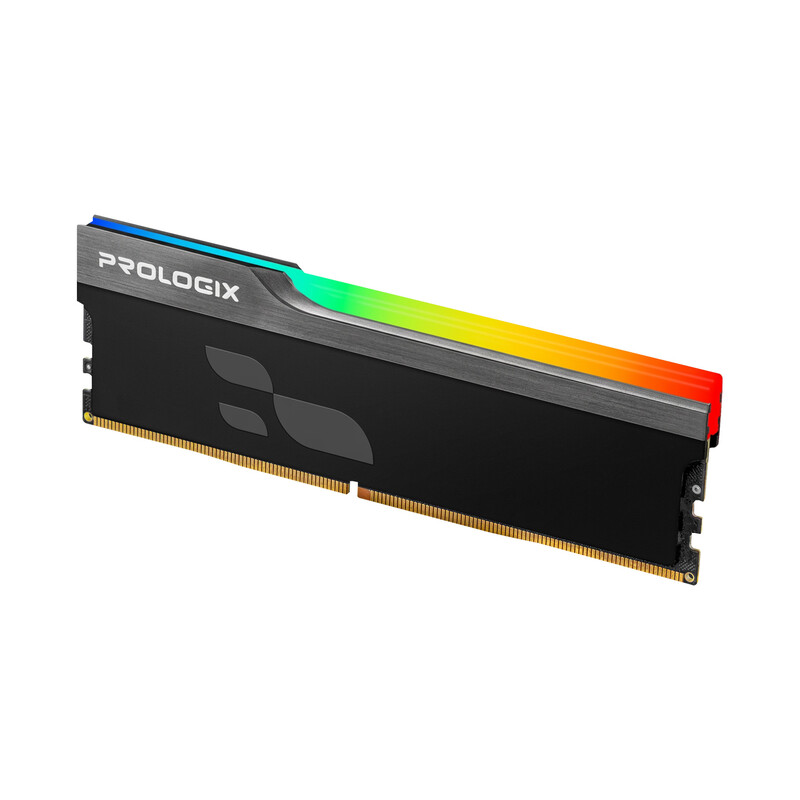 Модуль пам`ятi DDR4 8GB/3200 Prologix Onyx Black RGB (PRO8GB3200YBR4)