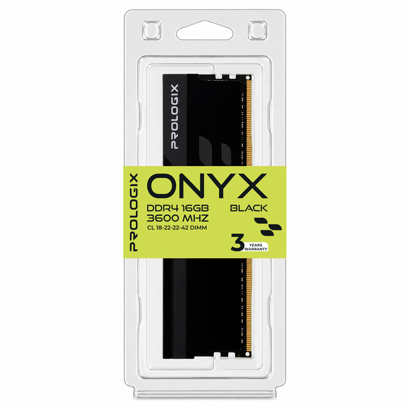 Модуль памяти DDR4 16GB/3600 Prologix Onyx Black (PRO16GB3600YB4)