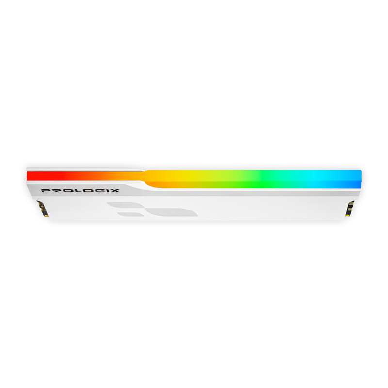 Модуль памяти DDR4 8GB/3600 Prologix Onyx White RGB (PRO8GB3600YWR4)