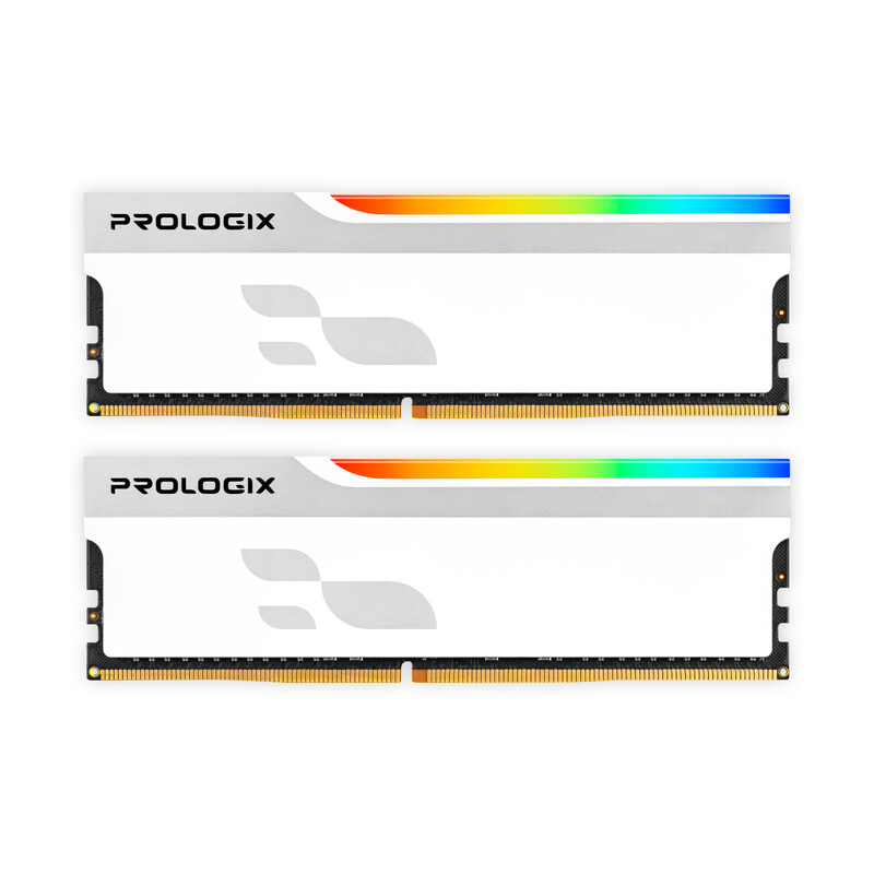 Модуль памяти DDR5 2x16GB/6000 Prologix Onyx White RGB (PRO32GB6000YWR5K)