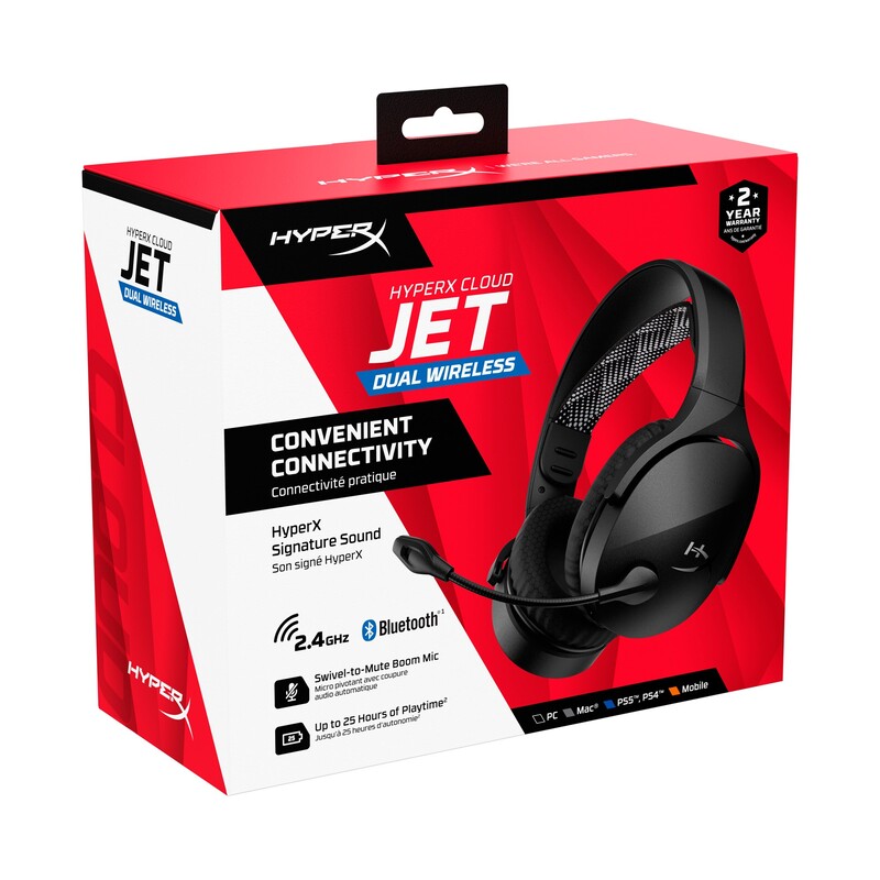 Bluetooth-гарнітура HyperX Cloud Jet Wireless Black (AJ0T1AA)