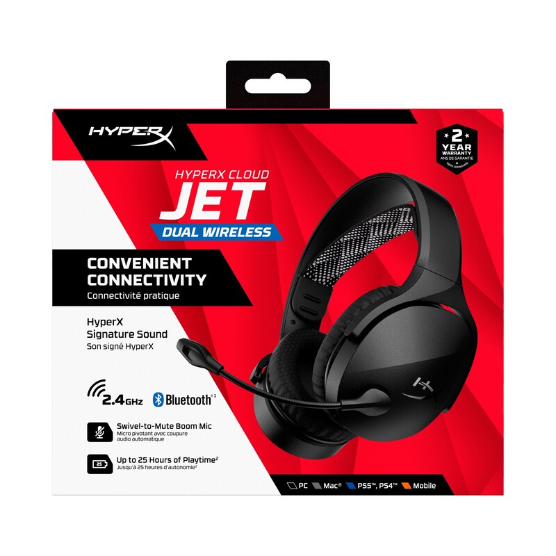 Bluetooth-гарнітура HyperX Cloud Jet Wireless Black (AJ0T1AA)
