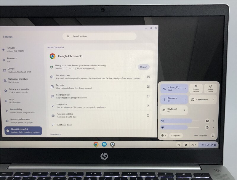Ноутбук HP Pro c640 G2 Chromebook / 14" FullHD IPS / i3-1115G4 / 8GB / 256GB SSD / ChromeOS - Б/у