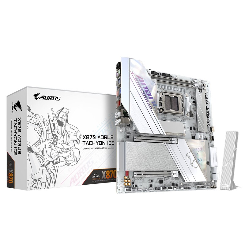 Материнская плата Gigabyte X870 Aorus Tachyon Ice Socket AM5