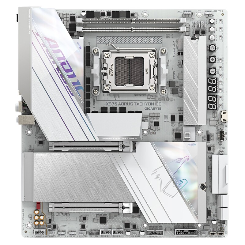 Материнская плата Gigabyte X870 Aorus Tachyon Ice Socket AM5