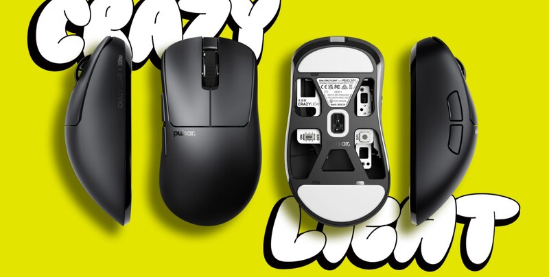 Миша бездротова Pulsar Xlite CrazyLight Medium Jet Black (PXLCL201)